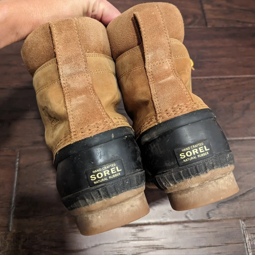 SOREL Cheyanne II Waterproof Leather lace-up duck boots snow winter boots